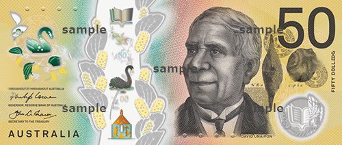 オーストラリアドルのサンプル